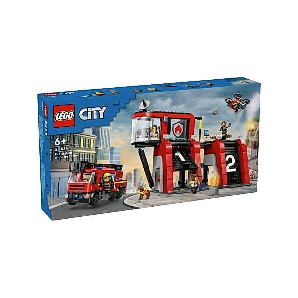 60414 Lego City İtfaiye Kamyon ve İtfaiye Merkezi 843 parça +6 yaş
