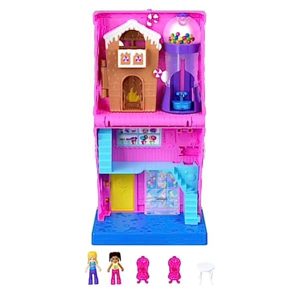 HNB03 Polly Pocket Pollyville Şeker Dükkanı Oyun Seti