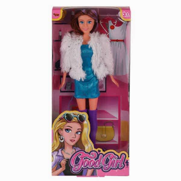 WG-66770 Parlak Elbiseli Ceketli Bebek 29 cm -Vardem