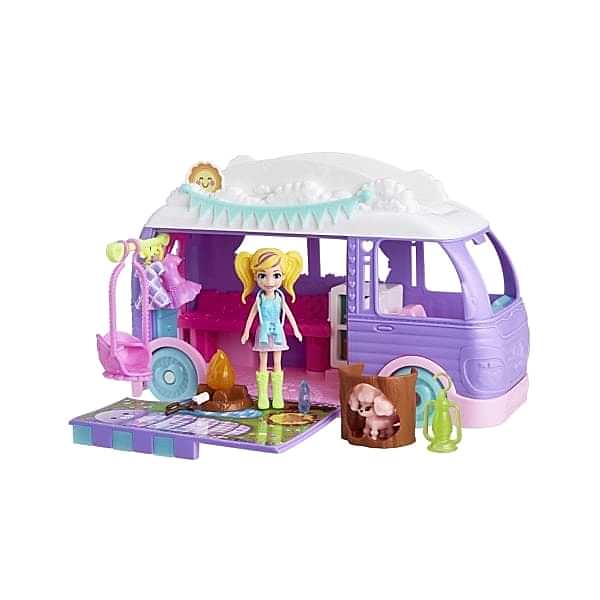 JCC32 Polly Pocket Eğlenceli Karavan Oyun Seti