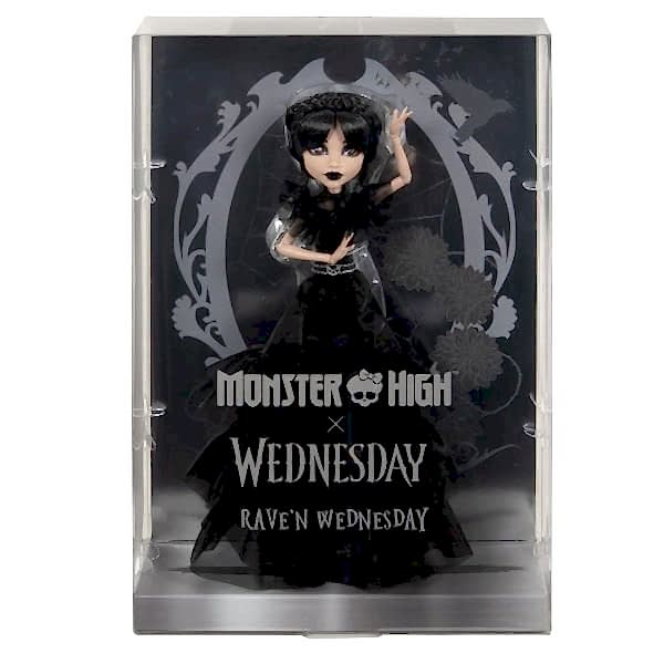 HXJ03 Monster High Wednesday Balo Elbiseli Bebek