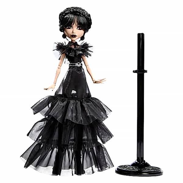 HXJ03 Monster High Wednesday Balo Elbiseli Bebek