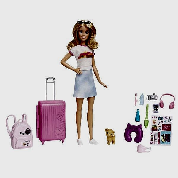 HJY18 Barbie Seyahatte Bebeği ve Aksesuarları