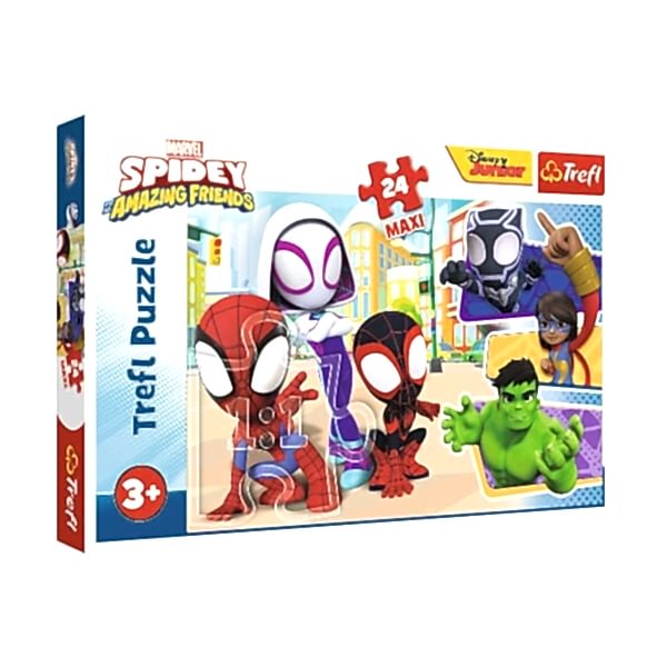 PUZZLE-14348 Maxi Spidey And His 24 Parça Çocuk Puzzle -Vardem