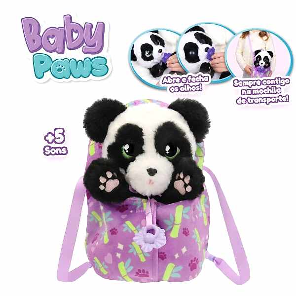 BAW10000 Baby Paws Sesli Panda 20 cm Peluş