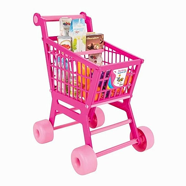 07 608 Pilsan Pratik Pembe Market Arabası (meyve ve sebze)