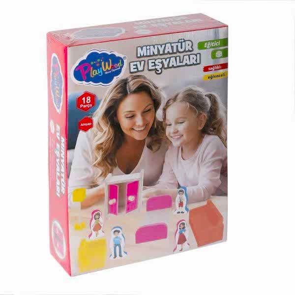 ONY-407 Ahşap Minyatür Ev Eşyaları -Onyıl Oyuncak