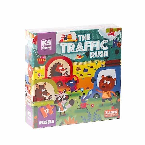 PRS 32702 The Traffic Rush Pre School Puzzle 12 Parça