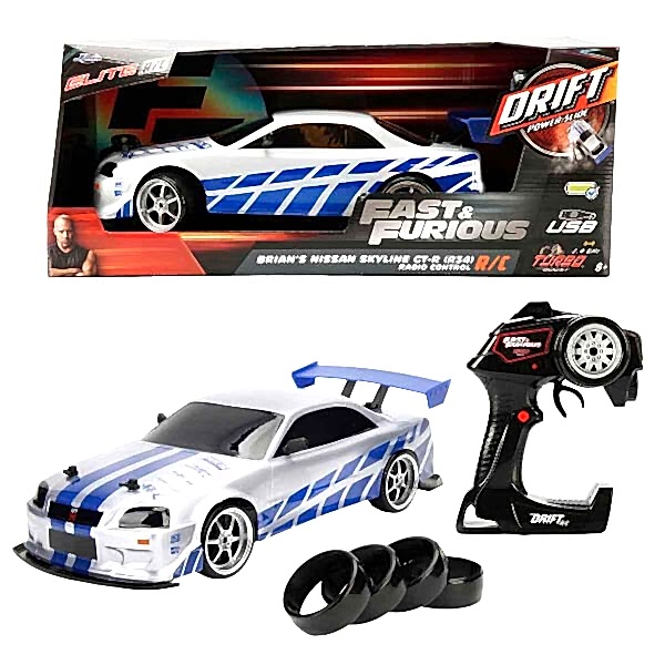 9718 SUN-SIM-JDA-R C ARABA 1 10 FAST FURIOUS NISSAN SKYLINE GTR FASTF