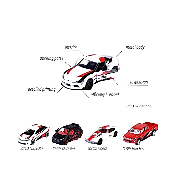 8502105003 Toyota Racing 5 Pieces Giftpack