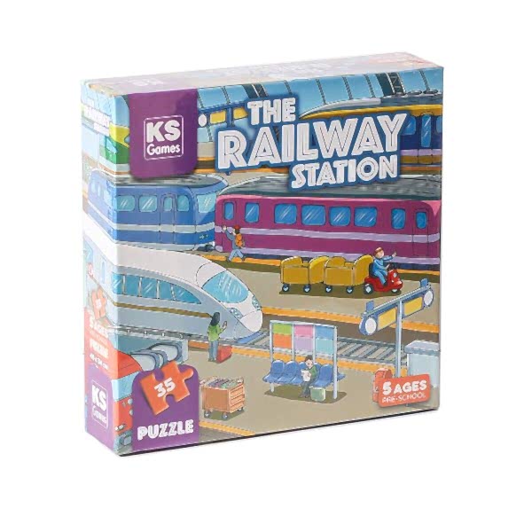 PRS 32712 The Railway Station Pre School Puzzle -Ks Puzzle