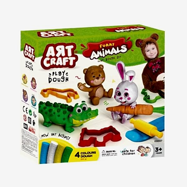 03697 Art Craft Eğlenceli Hayvanlar Hamur Set 200 gr