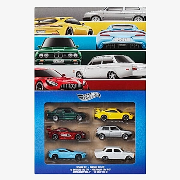 JLB25 Hot Wheels Euro Style 6lı Araç Paketi 1:64