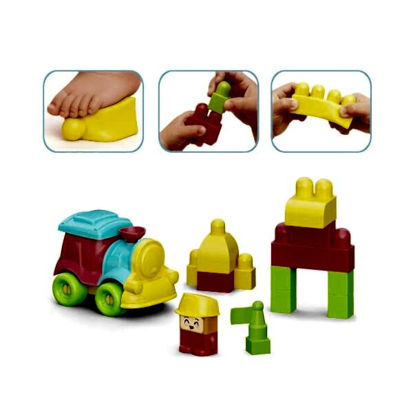 04122 YUMUŞAK BLOKİ BLOKLAR TREN SET 24 PARÇA