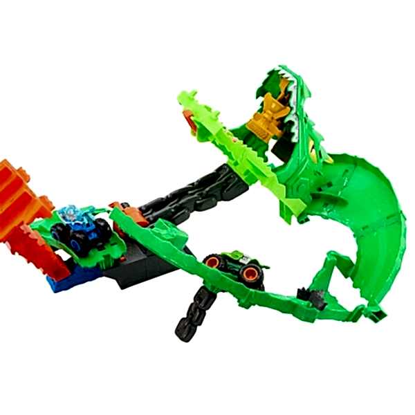 JFR06 Hot Wheels Monster Trucks  Sharks vs. Dinos Ejderha Yok Edici