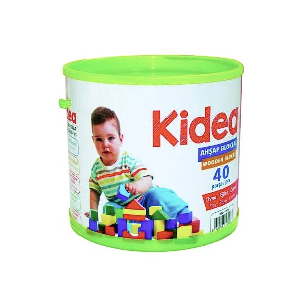 KID-1001 AHŞAP BLOKLAR 40 PARÇA
