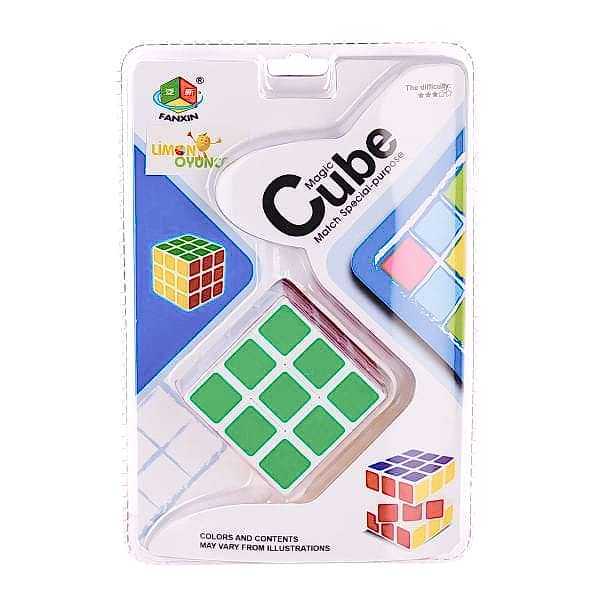 581-5-5D Magic Zeka Küpü 3x3x3 -Limon Oyuncak